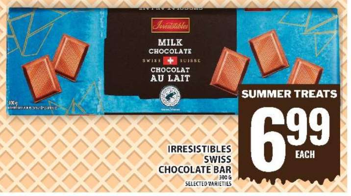Irresistibles Swiss Chocolate Bar