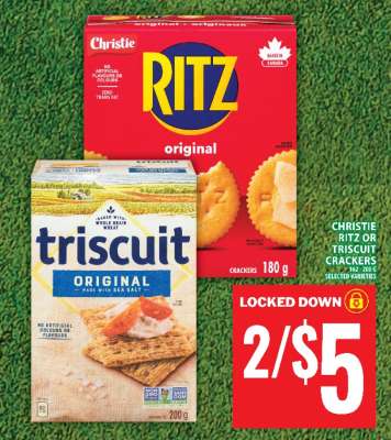CHRISTIE RITZ OR TRISCUIT CRACKERS