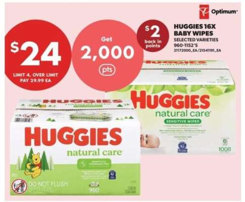Huggies 16x Baby Wipes