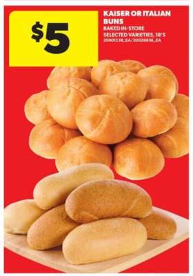 Kaiser or Italian Buns
