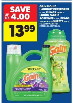 Gain Liquid Laundry Detergent