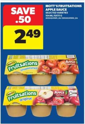 Mott's Fruitsations Apple Sauce