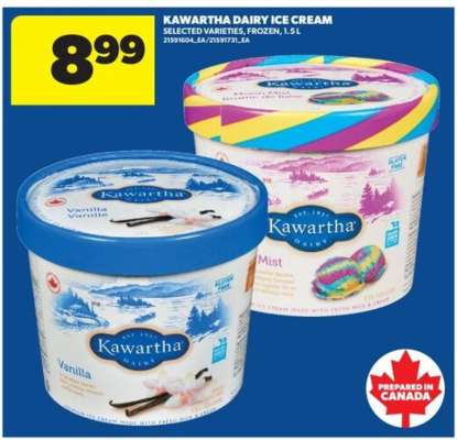 Kawartha Dairy ice cream