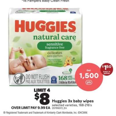 Huggies 3x Baby Wipes