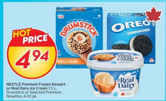 NESTLÉ Premium Frozen Dessert or Real Dairy Ice Cream