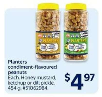 Planters condiment-flavoured peanuts