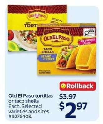 Old El Paso Tortillas or Taco Shells