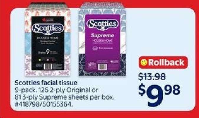 Scotties Facial Tissue
