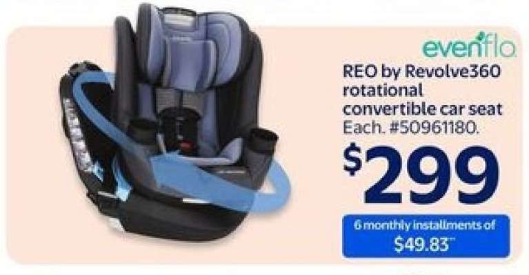 REO by Revolve360 rotational convertible car seat