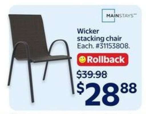 Wicker Stacking Chair