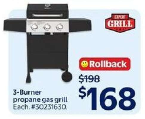 3-Burner Propane Gas Grill