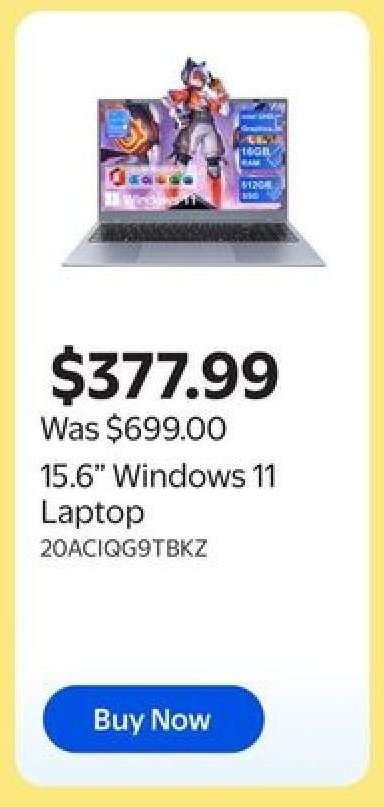 15.6” Windows 11 Laptop