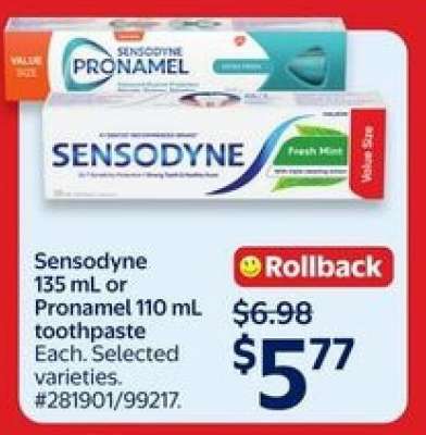 Sensodyne or Pronamel Toothpaste