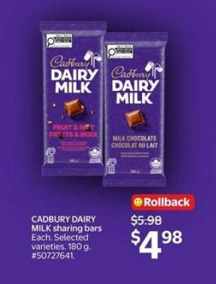Cadbury Dairy Milk Sharing Bars