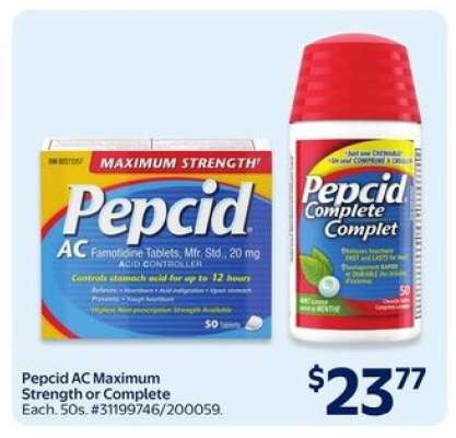 Pepcid AC Maximum Strength or Complete