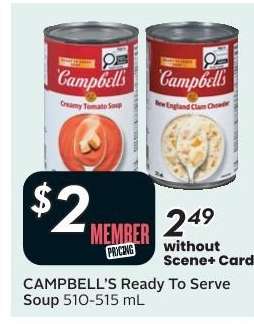CAMPBELL’S READY TO SERVE SOUP