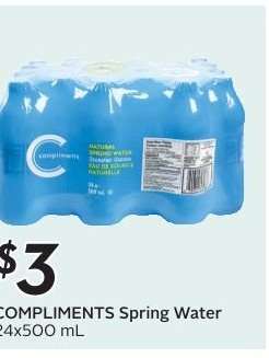 COMPLIMENTS Spring Water
