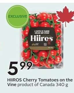 HIROS Cherry Tomatoes on the Vine
