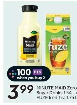 MINUTE MAID Zero Sugar Drinks & FUZE Iced Tea