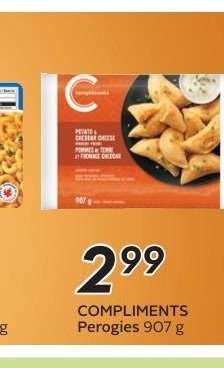 COMPLIMENTS Perogies