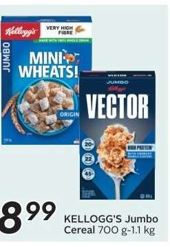 KELLOGG'S JUMBO CEREAL