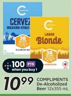 COMPLIMENTS De-Alcoholized Beer 12x355 mL