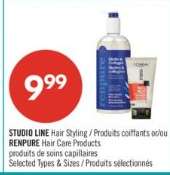 STUDIO LINE Hair Styling / RENPURE Hair Care Products