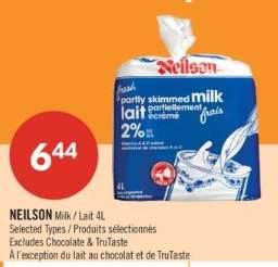 NEILSON Milk / Lait 4L