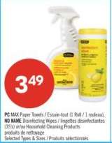 NO NAME DISINFECTING WIPES