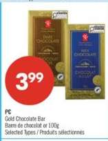 PC GOLD CHOCOLATE BAR