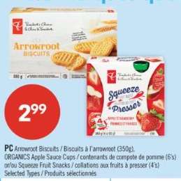 PC Arrowroot Biscuits