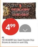 PC THE DECADENT Semi-Sweet Chocolate Chips