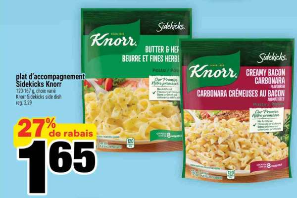 PLAT D'ACCOMPAGNEMENT SIDEKICKS KNORR