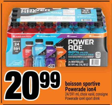 boisson sportive Powerade Ion4