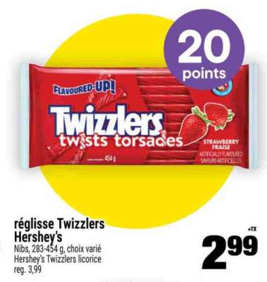 RÉGLISSE TWIZZLERS HERSHEY'S