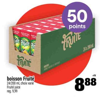 BOISSON FRUITÉ