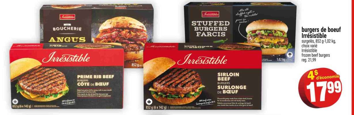 Burgers de Boeuf Irrésistible