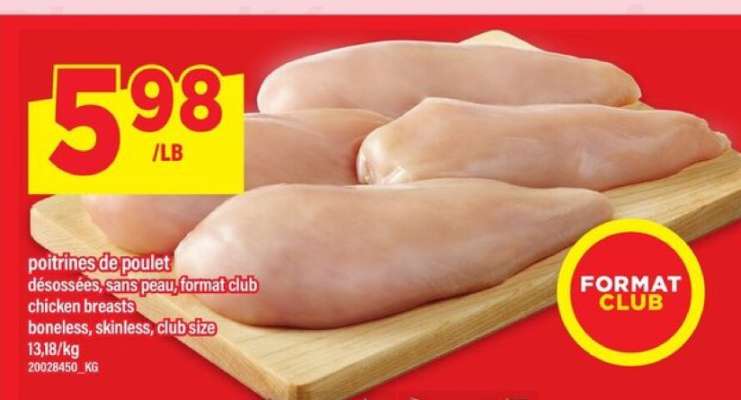 POITRINES DE POULET