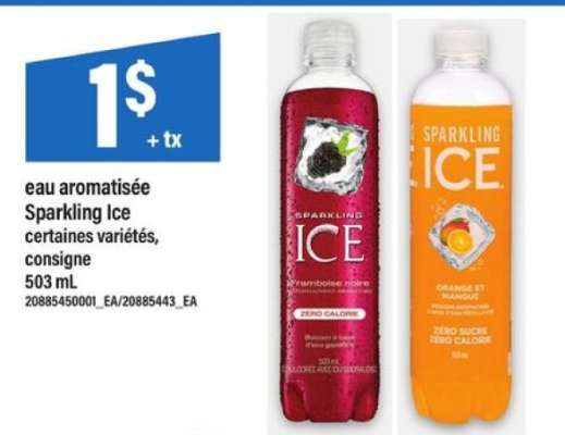 eau aromatisée Sparkling Ice