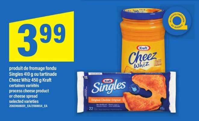 Kraft Cheez Whiz & Singles