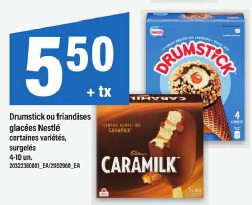 DRUMSTICK OU FRIANDISES GLACÉES NESTLÉ