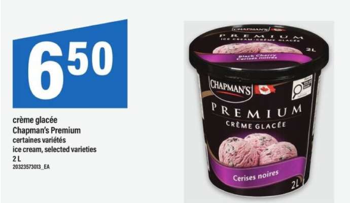 CHAPMAN'S Premium Ice Cream