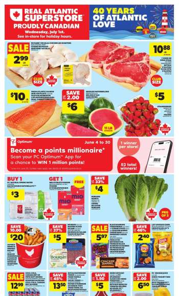 Atlantic Superstore Flyer - June 25, 2026 - July 01, 2026.