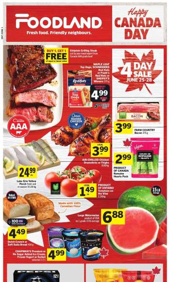 Foodland Flyer - June 25, 2026 - July 01, 2026.