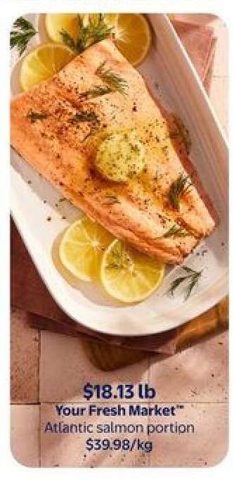 Your Fresh Market Atlantic Salmon Portion
