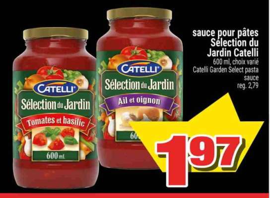 SAUCE POUR PÂTES SÉLECTION DU JARDIN CATELLI