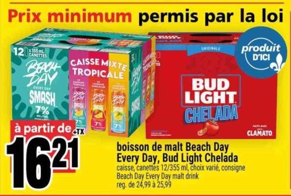 boisson de malt Beach Day Every Day, Bud Light Chelada