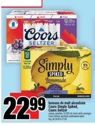 Coors Simply Spiked, Coors Seltzer