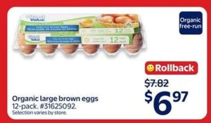 Organic large brown eggs