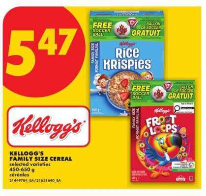 KELLOGG’S FAMILY SIZE CEREAL